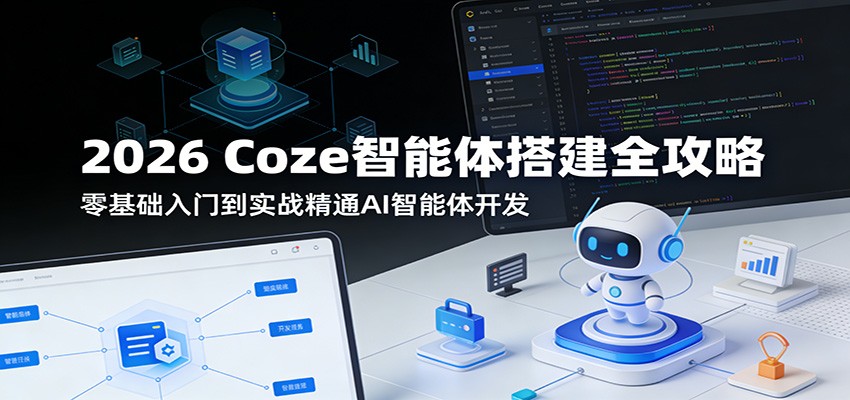 2026 Coze智能体搭建全攻略:零基础入门到实战精通AI智能体开发-爱看青简